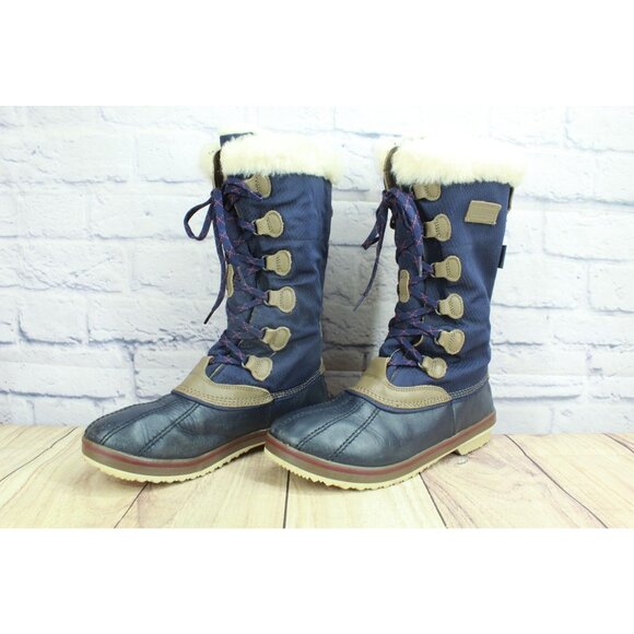 LL Bean Rangeley Insulated Pac Boots Tall Blue Size 10 M - Picture 2 of 9